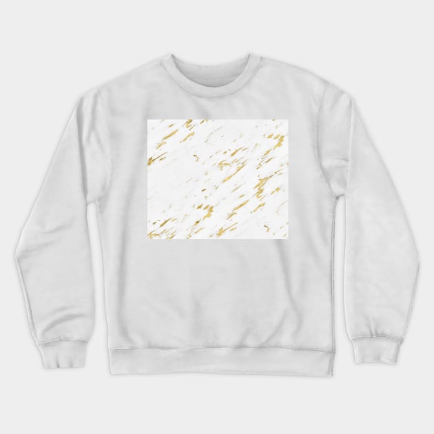 Vasia gold marble Crewneck Sweatshirt by marbleco